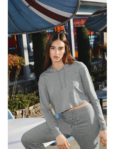 A-AARSATR3353-WOMEN'S TRI-BLEND CROPPED HOODIE